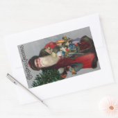 Victoriaans Era Santa Kerst sticker (Envelop)
