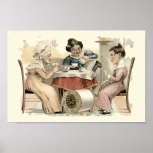  Victoriaans ERA Tea Party AD Poster