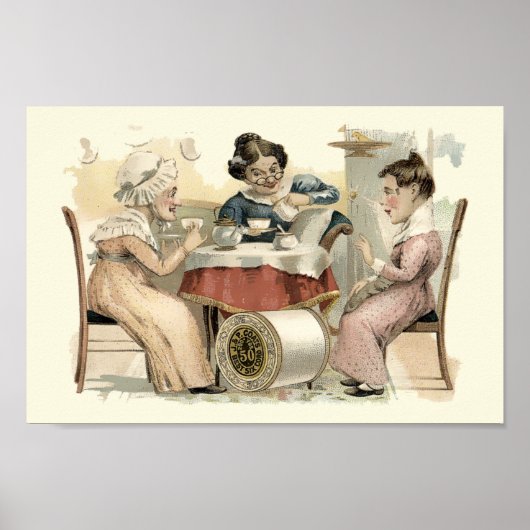  Victoriaans ERA Tea Party AD Poster (Voorkant)