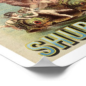 Victoriaans Era Wasserij Zeep Advertentie Poster (Hoek)