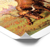 Victoriaans Era Westerne Rodeo Spool Advertentie Poster (Hoek)