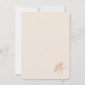 Victoriaans Fan Wedding sparen de Datum Save The Date (Achterkant)