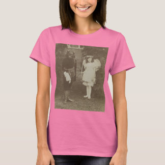 Victoriaans fee en wolven t-shirt