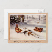  Victoriaans feestdag Briefkaart (Voorkant / Achterkant)