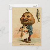  Victoriaans feestdag Briefkaart (Voorkant / Achterkant)