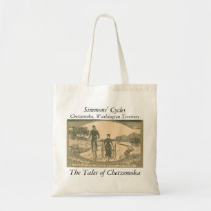 Victoriaans fietsers tote bag