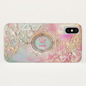 Victoriaans filigree opalescent Case-Mate iPhone case (Achterkant (horizontaal))