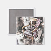 VICTORIAANS FIRESIDEVOORZITTER MAGNEET (Voorkant / Achterkant)