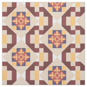  Victoriaans Fleur de Lis Tegel Pattern Stof