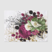 Victoriaans Floral Collage Tissuepapier (Voorkant)