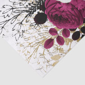 Victoriaans Floral Collage Tissuepapier (Detail)