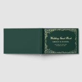  Victoriaans Floral Emerald Green Wedding Gastenboek (Volledig)