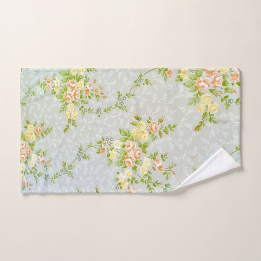 Victoriaans Floral en wijn Handdoek (Handdoek)