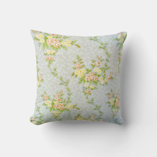 Victoriaans Floral en wijn Kussen