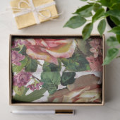 Victoriaans Floral Ephemera Rozen Tissuepapier (Geschenk)