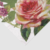 Victoriaans Floral Ephemera Rozen Tissuepapier (Detail)