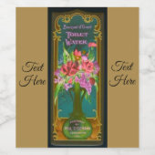 Victoriaans floral parfum label wijn etiket (Enkel label)