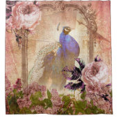 Victoriaans Floral Peacock Douchegordijn (Voorkant)