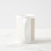 Victoriaans Floral Personalized Bone China Mok (Achterkant)