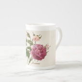 Victoriaans Floral Personalized Bone China Mok (Voorkant rechts)
