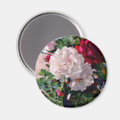 Victoriaans Floral vaas studie Magneet (Voorkant / Achterkant)