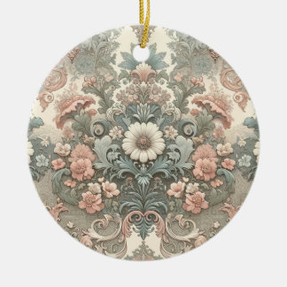 Victoriaans fluisteren: een pastelsymfonie keramisch ornament