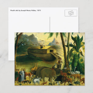  Victoriaans Folk Art, Noah's Ark van Hidley Briefkaart