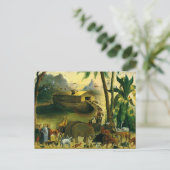  Victoriaans Folk Art, Noah's Ark van Hidley Briefkaart (Staand voorkant)