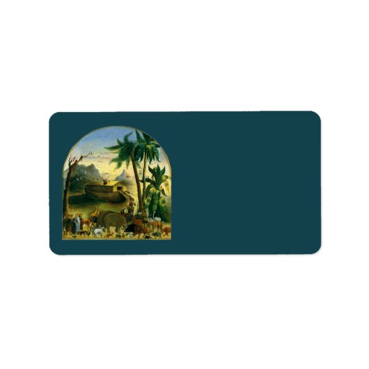  Victoriaans Folk Art, Noah's Ark van Hidley Etiket (Voorkant)