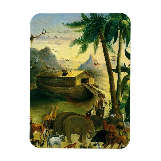 Victoriaans Folk Art, Noah's Ark van Hidley Magneet (Verticaal)