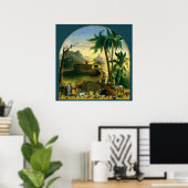  Victoriaans Folk Art, Noah's Ark van Hidley Poster (Thuiskantoor)