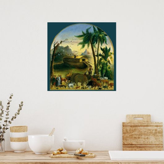  Victoriaans Folk Art, Noah's Ark van Hidley Poster (Keuken)