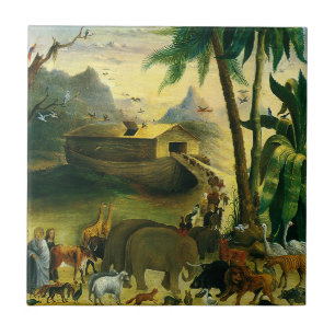  Victoriaans Folk Art, Noah's Ark van Hidley Tegeltje