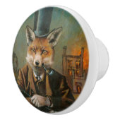  Victoriaans fox-keramische knop (Rechts)