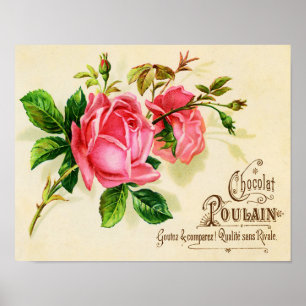 Victoriaans Frans chocolaatreclame Poster