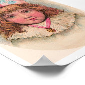 Victoriaans Frans kinderportret - Kunstafdrukken Poster (Hoek)