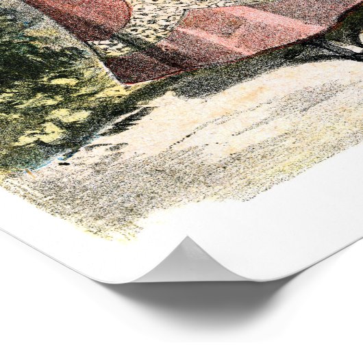 Victoriaans Franse Mode Poster (Hoek)