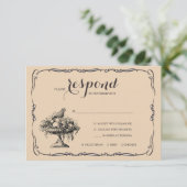 Victoriaans Fruit Bowl RSVP-kaarten Kaart (Staand voorkant)