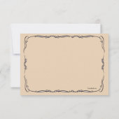 Victoriaans Fruit Bowl RSVP-kaarten Kaart (Achterkant)