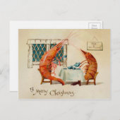  Victoriaans garnaal Briefkaart (Voorkant / Achterkant)