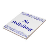 Victoriaans Geen aanvraagbord Tegeltje (Zijkant)