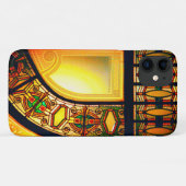 Victoriaans gekleurd glas, elegant Case-Mate iPhone case (Achterkant (horizontaal))