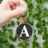 Victoriaans gemarmerd papier, aangepast Initiaal Sleutelhanger (Hand)