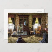 Victoriaans gemeubileerde woonkamer briefkaart (Voorkant / Achterkant)