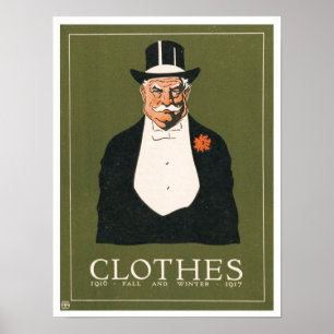 Victoriaans Gent Ad Herfst/Winter 1916/1917 Art Pr Poster