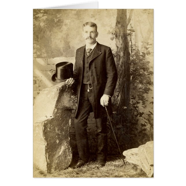  Victoriaans Gentleman Portait (Voorkant)