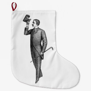 Victoriaans Gentleman Selfie Grote Kerstsok