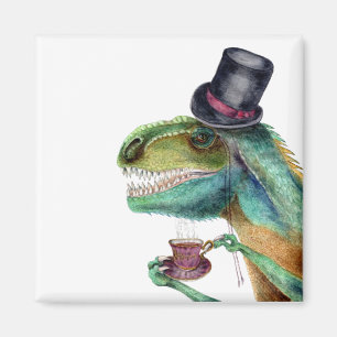 Victoriaans Gentleman Tyrannosaurus Rex Magneet