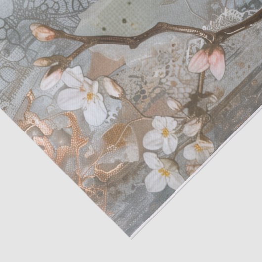 Victoriaans geschutskerk ontvlechting Tissuepapier (Detail)