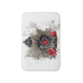 Victoriaans geurpotte Mode met Rozen Badmat (Voorkant Verticaal)